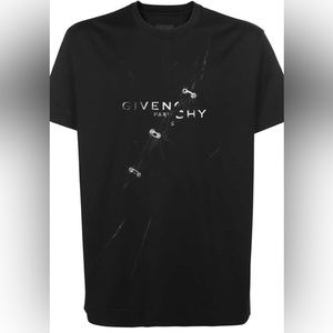 GIVENCHY  TROMPE-L'OEIL EFFECT OVERSIZED T-shirt - Black SZ S
